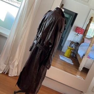 Incredibly Vintage Supple Buttersoft Leather Trench Coat. Sz Men’s XL